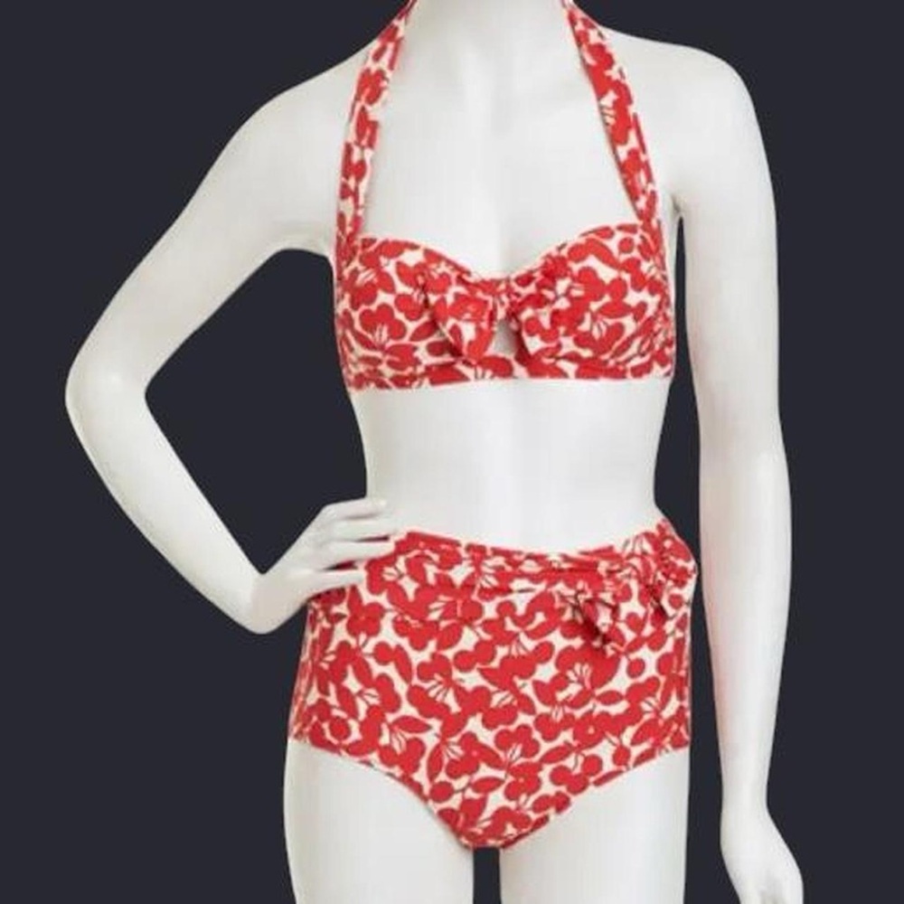Nanette Lepore Red Floral Bikini